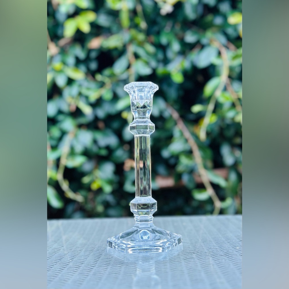 Violetta Lead Crystal Candlestick Poland 9”